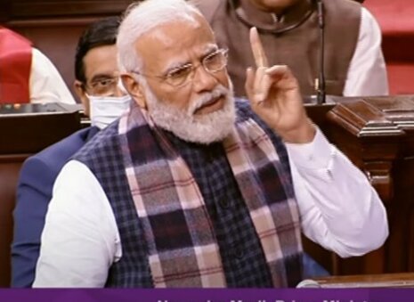 PM Modi Targets Congress in Rajya Sabha