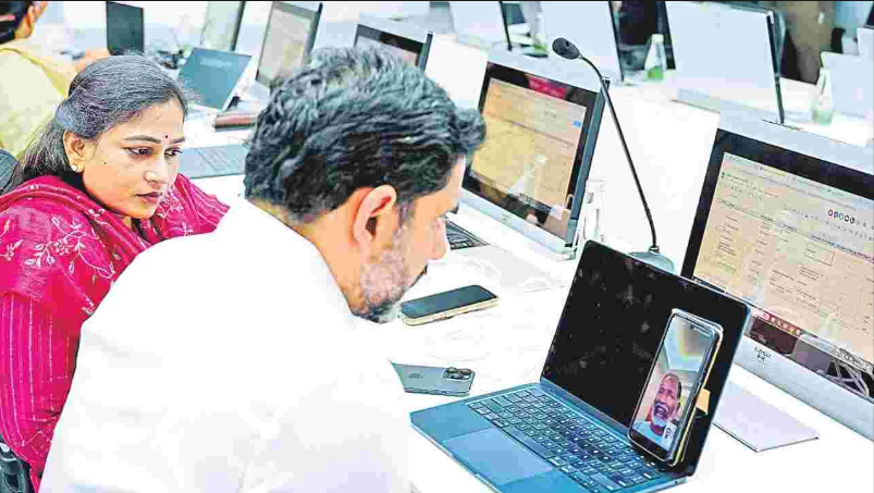 Lokesh Reviews Safety of Stranded Pilgrims in Nepal