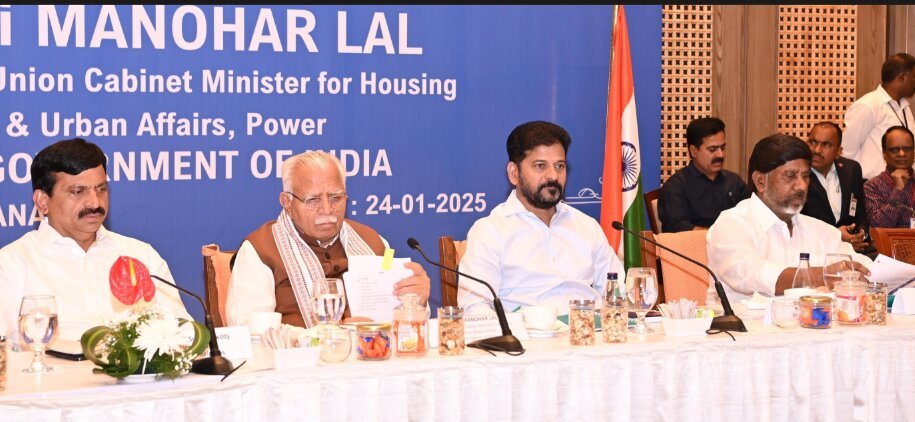 Minister Ponguleti Meets Union Minister for PMAY-G Housing Funds
